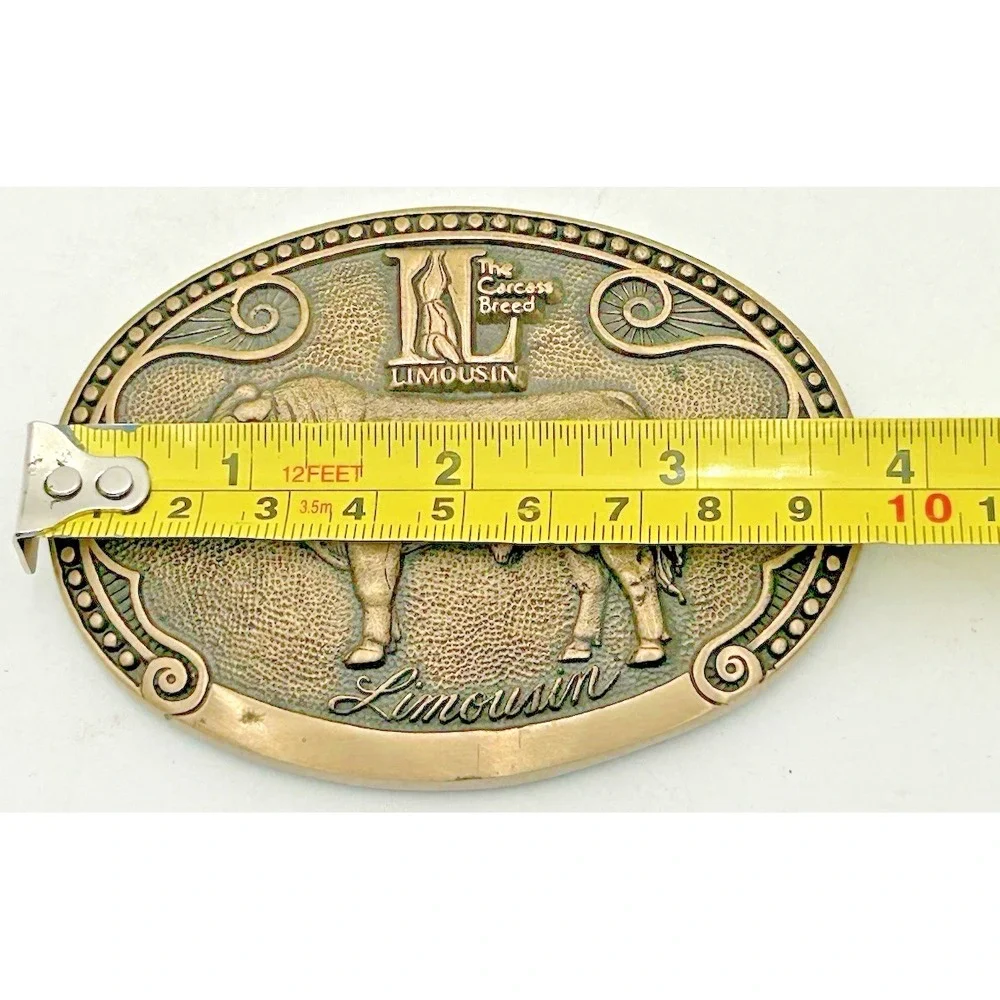 TONY LAMA Limousin Bull Cow Sire Belt Buckle Cattle Breed Series FIRST Edition